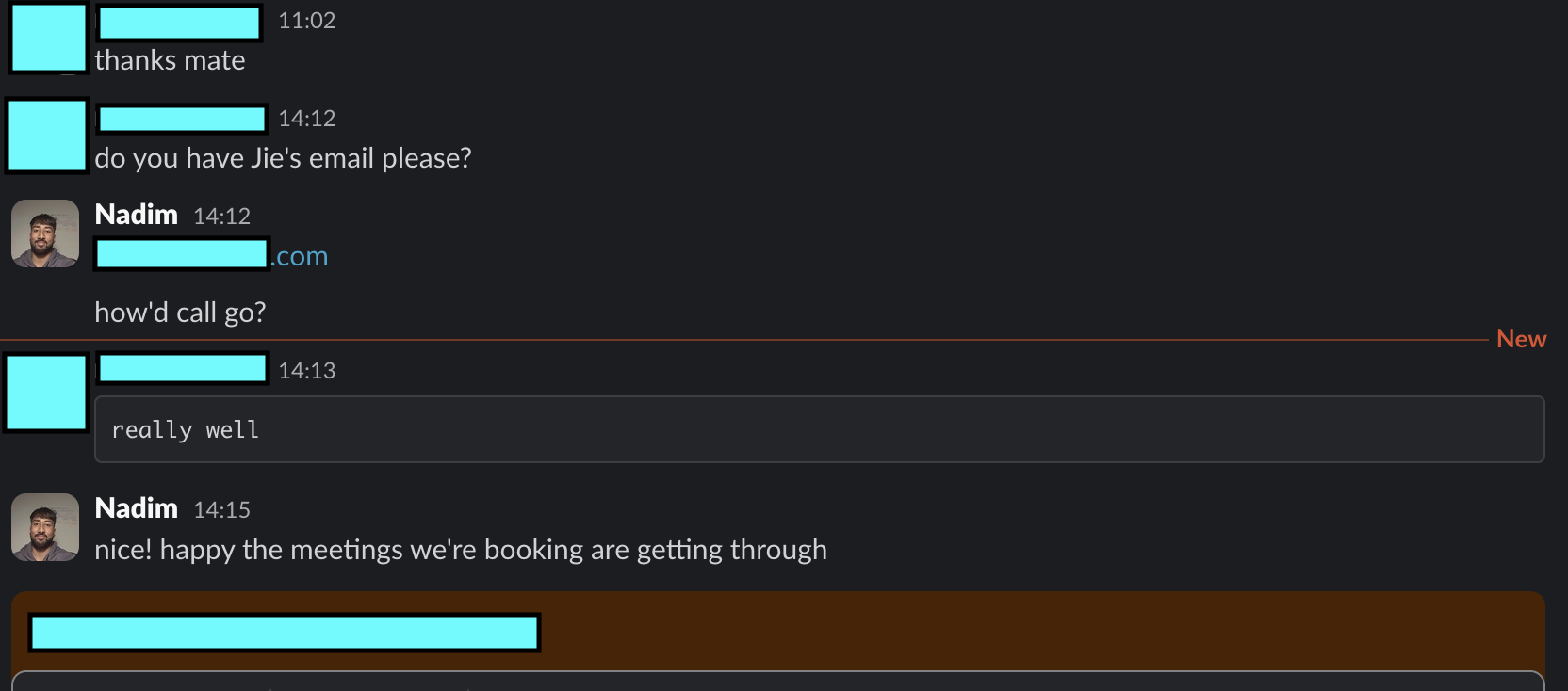 Client Slack message 4